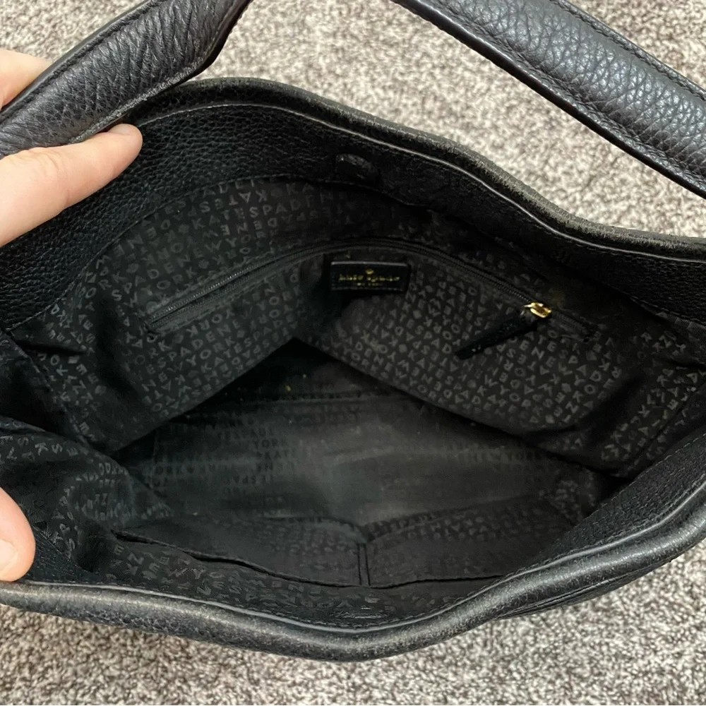 Kate Spade Michaela Chester Street Pebbled‎ Leather Shoulder Bag Black
